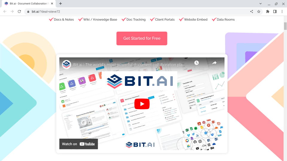 Bit AI teams AI software program Webpage Screenshot.