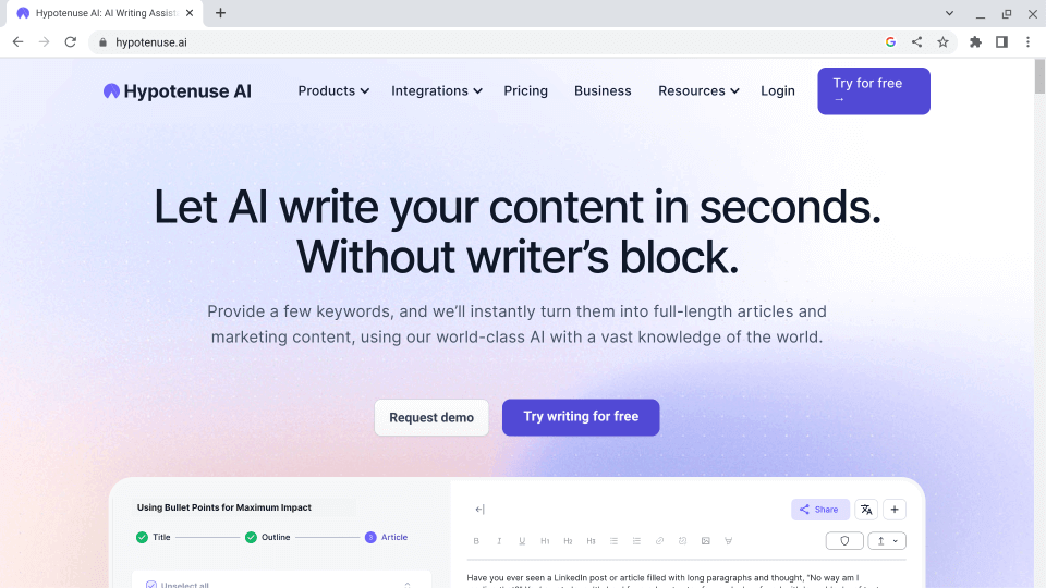 AIsystemsolutions.com - Let AI write your content in seconds. Without writer’s block..