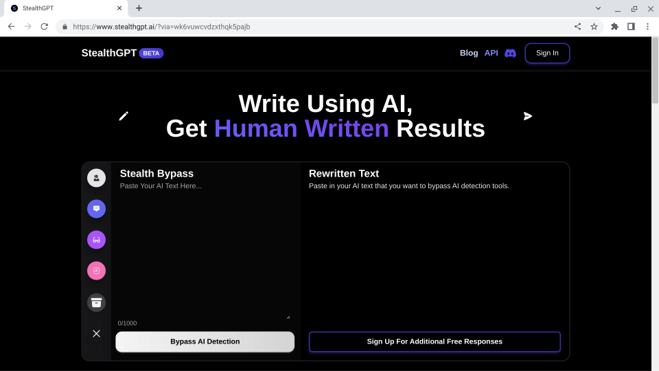 Paste in your AI text that you want to bypass AI detection tools.